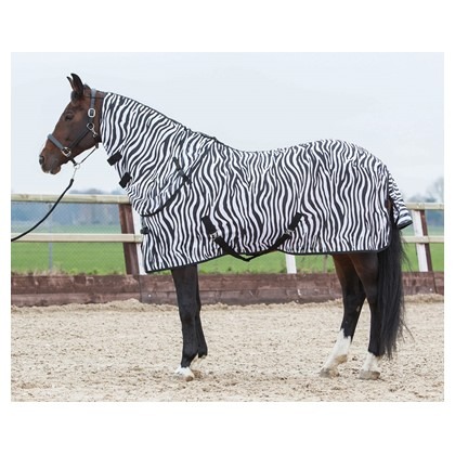 Sieťovaná deka s krkom, zebra | ProHorse.sk