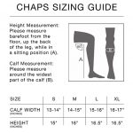 SS19 Chaps Size Guide