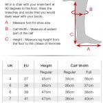 JUNO Tall Boot Size Guide