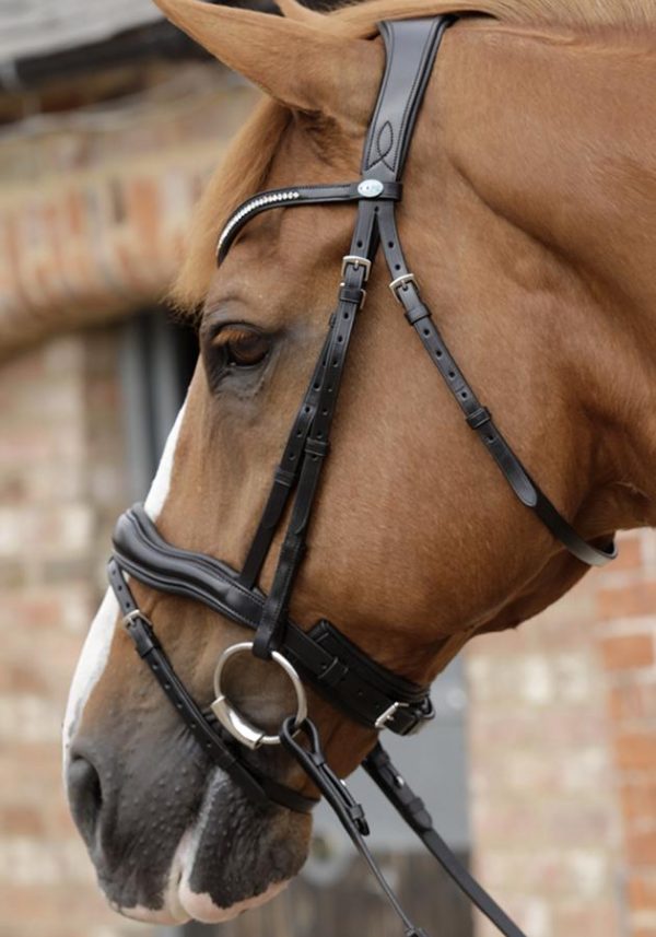Stellazio Anatomic Snaffle Uzdečka -čierna,hnedá - Image 4
