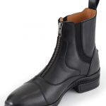 SS20-Aston-Carbon-Tech-Ladies-Leather-Paddock-Boots-Black-3-4-Front-Shot-72-