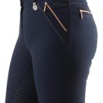 SS20-Milliania-Full-Seat-Gel-Riding-Breeches-Navy-Close-Up-Side-of-Breeches-