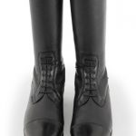 SS20-Veritini-Ladies-Long-Leather-Field-Riding-Boots-Black-Laces-Close-Up-72