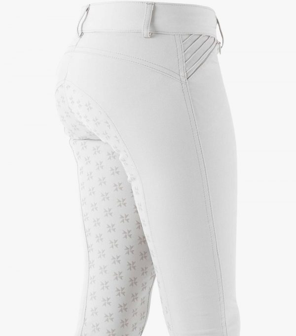 Súťažné nohavice Ellia Kids Full grip- biele | ProHorse.sk