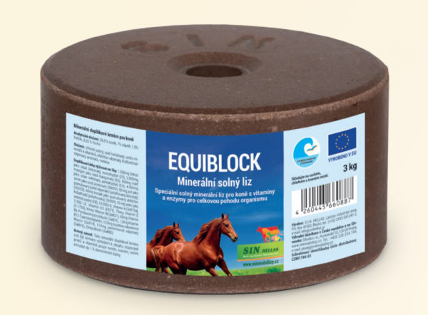 Equiblok, minerálny soľný liz pre kone s vitamínmi a enzýmami | ProHorse.sk