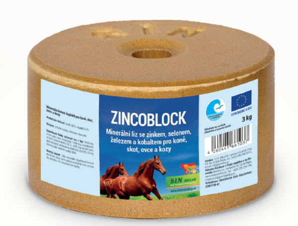 Zincoblock, minerálny liz so zinkom, selenom, železom a kobaltom | ProHorse.sk
