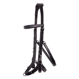 Kožená lonžovacia ohlávka/uzda Cavesson Anatomic